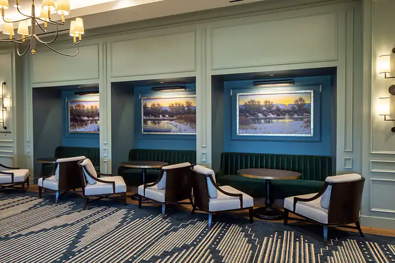 The Benson Hotel and Faculty, Aurora, CO Club,  photography by Greg Ceo, photo edited by Valentin Sivyakov