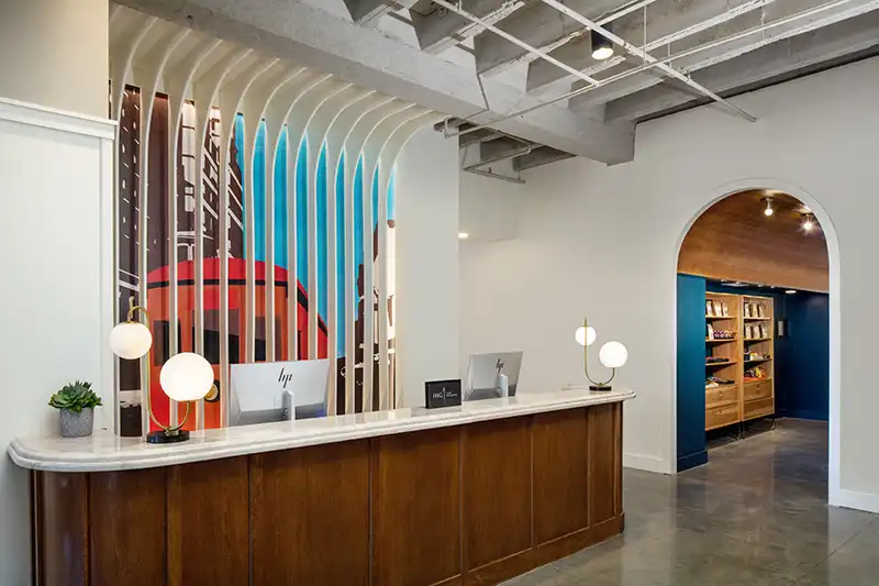 Hotel Indigo Omaha, NE photography by Greg Ceo, photo edited by Valentin Sivyakov