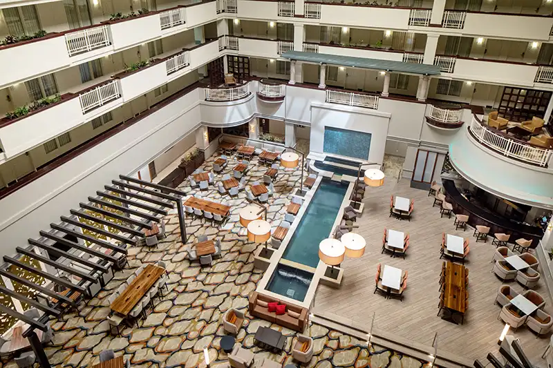 Embassy Suites Laredo, TX photography by Greg Ceo, photo edited by Valentin Sivyakov
