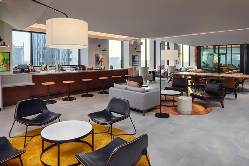 Homewood Suites Nashville Downtown The Gulch, TN photography by Greg Ceo, photo edited by Valentin Sivyakov
